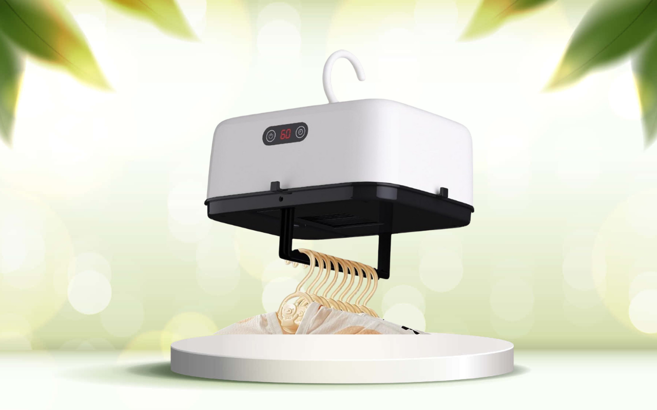 Scopri come asciugare i vestiti in poco spazio con l’asciugatrice portatile 600 W